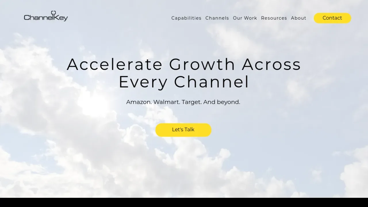 Channel Key homepage screenshot, October 2026