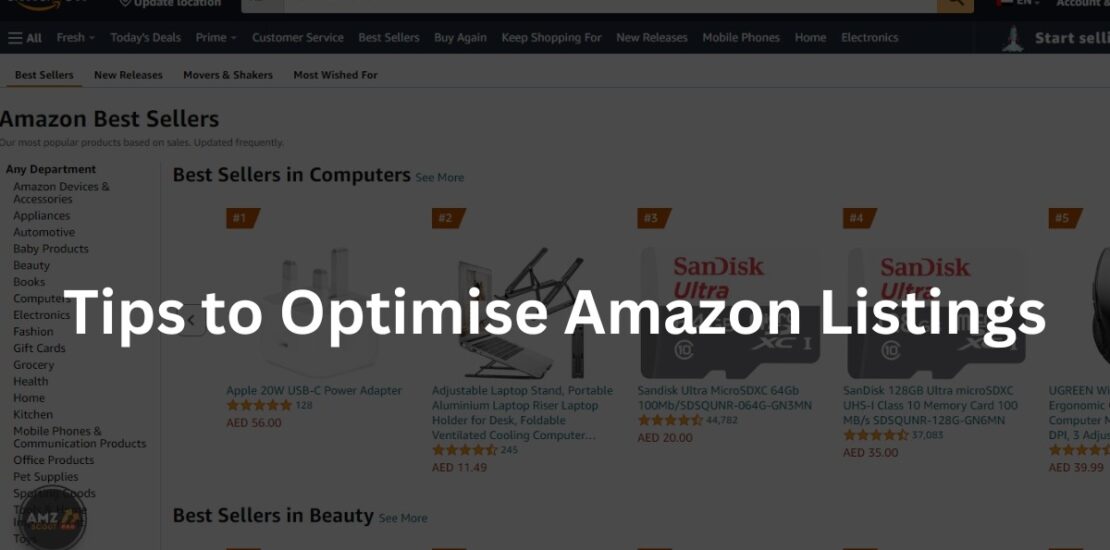 Tips to Optimise Amazon Listings