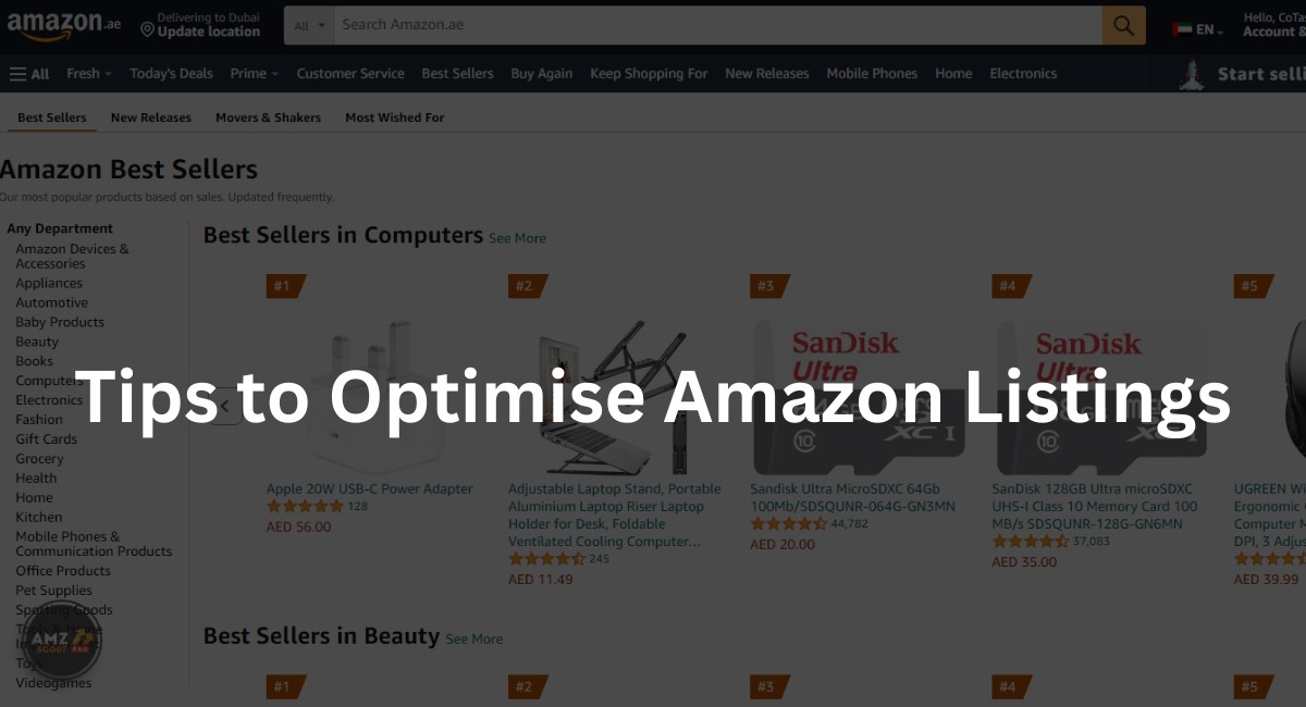 Tips to Optimise Amazon Listings